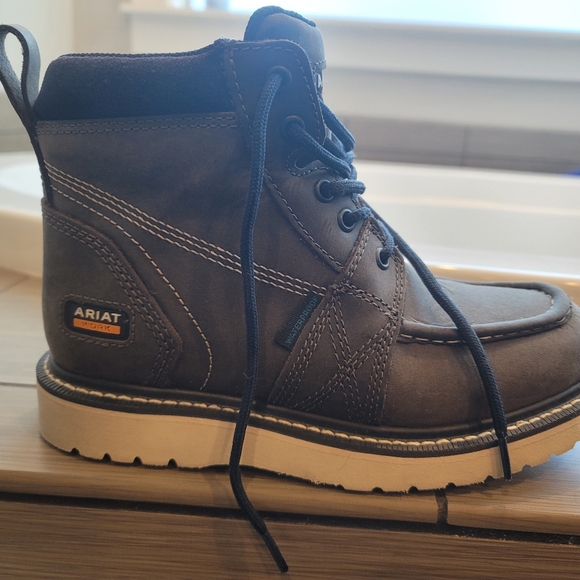 Ariat Shoes Ariat Rebar Wedge Moc Toe Waterproof Work Boot Poshmark